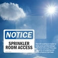 thumbnail image 6 of (2 Pack) Sprinkler Room Access OSHA Notice Sign 5 Inch X 3.5 Inch Vinyl Label Decal Sticker Weather Resistant, UV Protected for Workplace, Business, and Construction Site, Made in the, 6 of 7