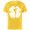 Yellow, variant on Disney Tinker Bell 4-Leaf Clover Silhouette St Patrick's Day - Short Sleeve Cotton T-Shirt for Adults - Customized-Black