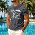 thumbnail image 2 of Sewkxo Mens Hawaiian Short Sleeve T-Shirts Graphic Crew Neck Casual Shirt Summer Beach Palm Tree Printed Vintage Tees,Gray M, 2 of 5