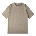 thumbnail image 4 of WIZUTIZ Men's Short Sleeve T-Shirt Solid Color Crew Neck Quick-Dry Sports Top Cotton Blend Breathable Lightweight for Running Gym Daily Casual Wear Mens Fashion, 4 of 4
