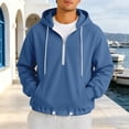 thumbnail image 2 of Gyexs Mens Hoodies Long Sleeve Casual Loose Fit Pullover Hooded Warm Sweatshirts Fall Fashion, 2 of 6
