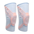 thumbnail image 1 of Manga de compresión de rodilla almohadillas gruesas de tejido de matriz de puntos rosa azul 2 uds rodillera soporte estable para correr ANGGREK Otros, 1 of 8