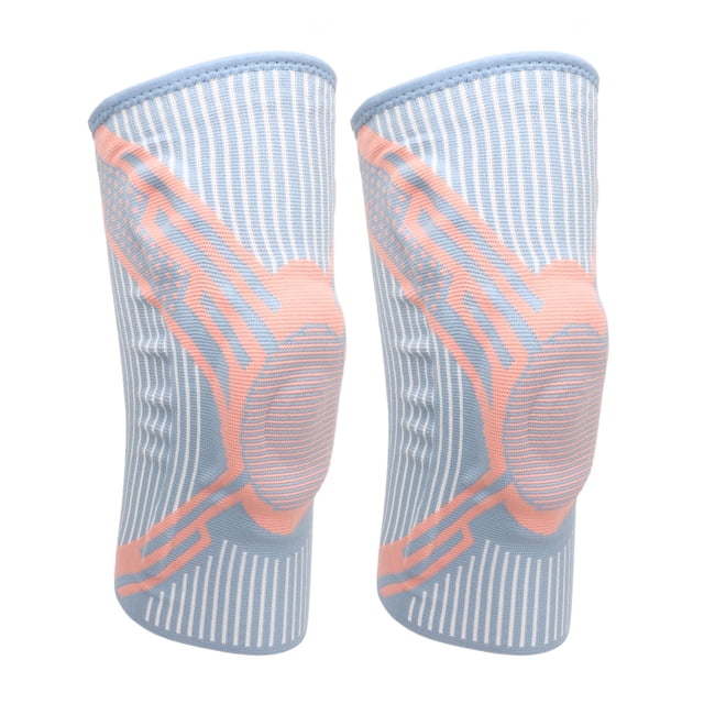 Manga de compresión de rodilla almohadillas gruesas de tejido de matriz de puntos rosa azul 2 uds rodillera soporte estable para correr ANGGREK Otros