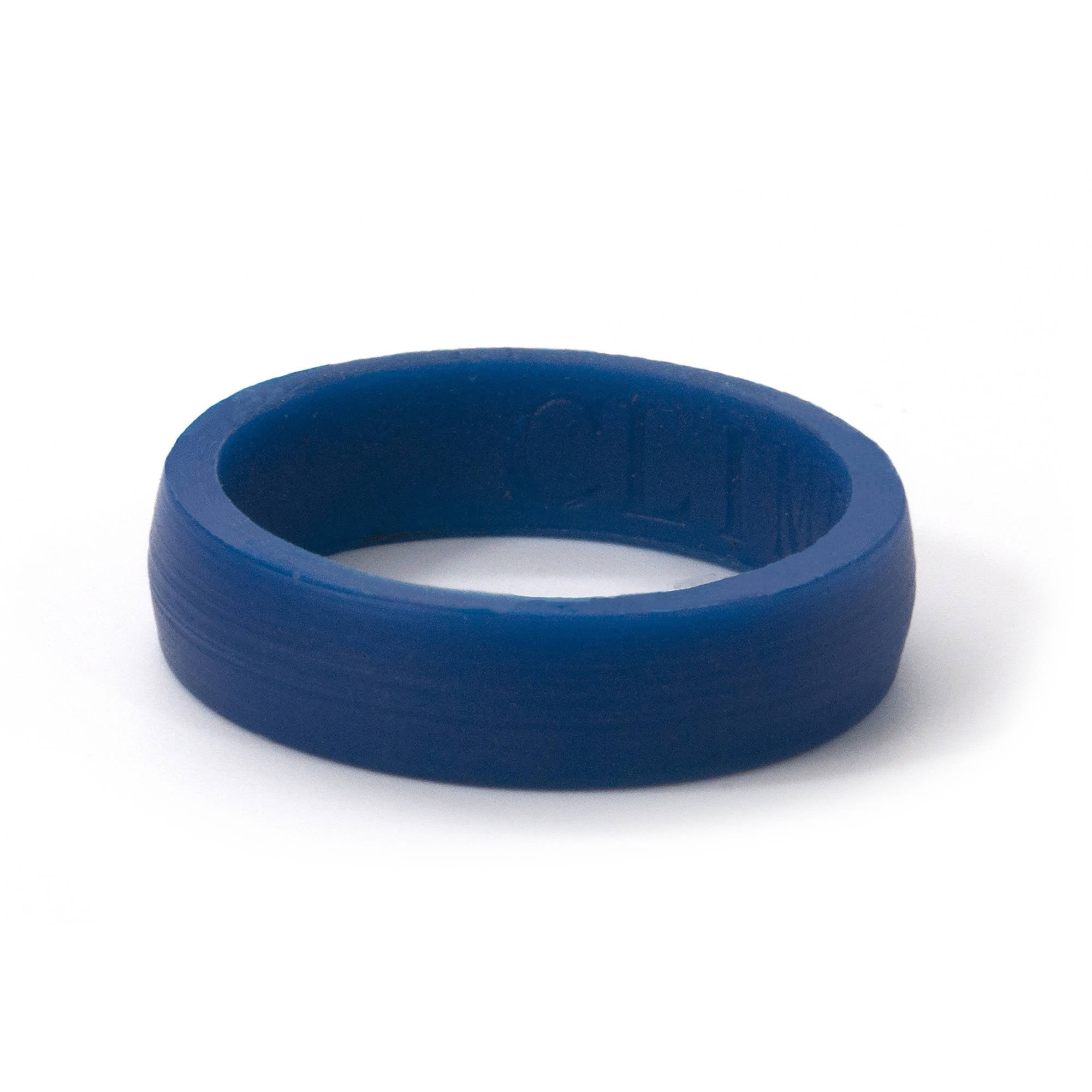 6mm HR Black and Blue Silicone Rings, 2-Pack