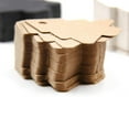 thumbnail image 5 of KALLORY 100Pcs Kraft Paper Christmas Tags White Blank for Craft Enthusiasts and Event Organizers Brown, 5 of 8