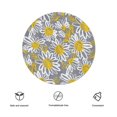 thumbnail image 3 of Eveokoki Sketch Style Daisy Flower Tablecloth Round Table Cloth 60 Inch Washable Waterproof Table Cover Tabletop Decoration for Restaurant, Picnic, Indoor and Outdoor Dining, 3 of 5