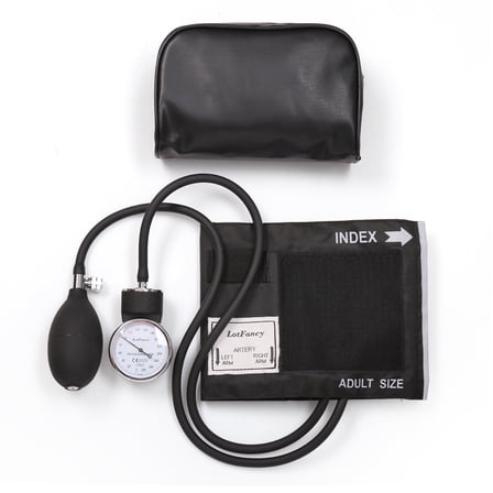 LotFancy Aneroid Sphygmomanometer, Manual Blood Pressure Monitor with Universal Cuff 10" to 16"