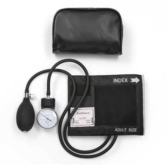 LotFancy Aneroid Sphygmomanometer, Manual Blood Pressure Monitor with Universal Cuff 10" to 16"
