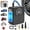 black-1, variant on FADAKWALT Cordless Tire Inflator, 150 PSI, 6000mAh Battery, Digital Gauge, Auto shut-off, LED Light