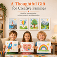 thumbnail image 6 of Storvive 4 Pack Art Frames, 8.27" x 11.69" Magnetic Front Opening Artwork Frames, Changeable Picture Storage Frames, Crafts Painting Art Display, White, 6 of 9