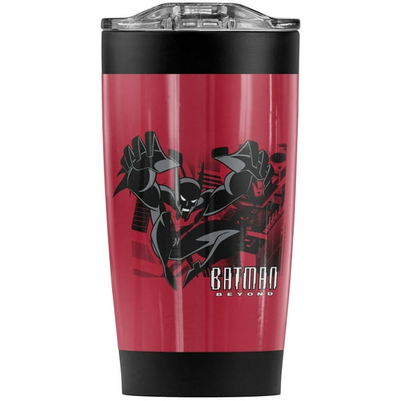 Batman Beyond City Jump Stainless Steel Tumbler 20 oz Coffee Travel Mug/Cup, Vacuum Insulated & Double Wall with Leakproof Sliding Lid | Great for Hot Drinks and Cold Beverages