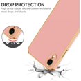 thumbnail image 4 of iPhone XR Case, Phone Cases for iPhone XR, Slim Fit Soft TPU Rubber with Adjustable Wristband Kickstand Scratch Resistant Shockproof Protective Cover for Apple iPhone XR 6.1 Inch, Coral Pink, 4 of 18