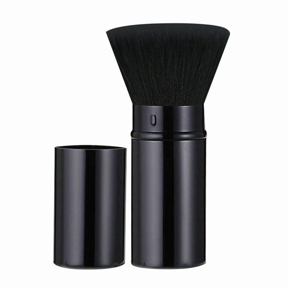 Brocha para aplicar maquillaje en polvo. Brocha facial suave para difuminar y dar acabado a bases de maquillaje en polvo suelto. Para todo tipo de pieles.