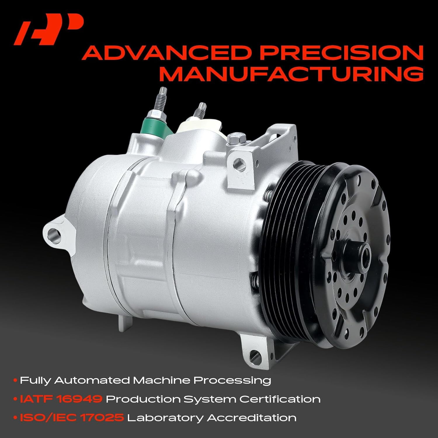 A-Premium Air Conditioner AC Compressor with Clutch Compatible with Dodge Journey 2009-2020, Avenger 2008-2014 & Chrysler 200 2011-2014, Sebring 2007-2010, L4 2.4L
