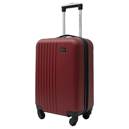 Travelers Club Cosmo Hardside Spinner Luggage, Rhubarb Red, Carry-On 20 ...