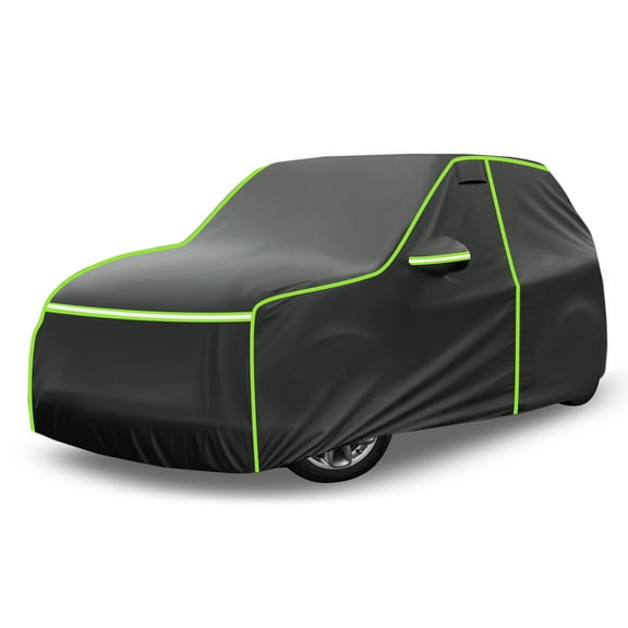 Unique Bargains Car Cover Waterproof All Weather 210D Waterproof Membrane Black 1 Pc ["for  BMW"] ["for  Mini Cooper"]