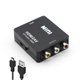 thumbnail image 1 of Convertidor HDMI a RCA, Convertidor HDMI a AV 1080p Mini HDMI a 3RCA CVB Adaptador de Audio y Video Compuesto para TV/PS3/VHS/VCR/DVD/PC/Blu-Ray DVD, 1 of 4