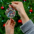 thumbnail image 4 of Holiday Nativity Scene Ornament For Christmas Tree Decorations 1Pc Height 7 Inches Ideal For Hanging On Tree Or Display Easy To Use And Safe For Kids, 4 of 4