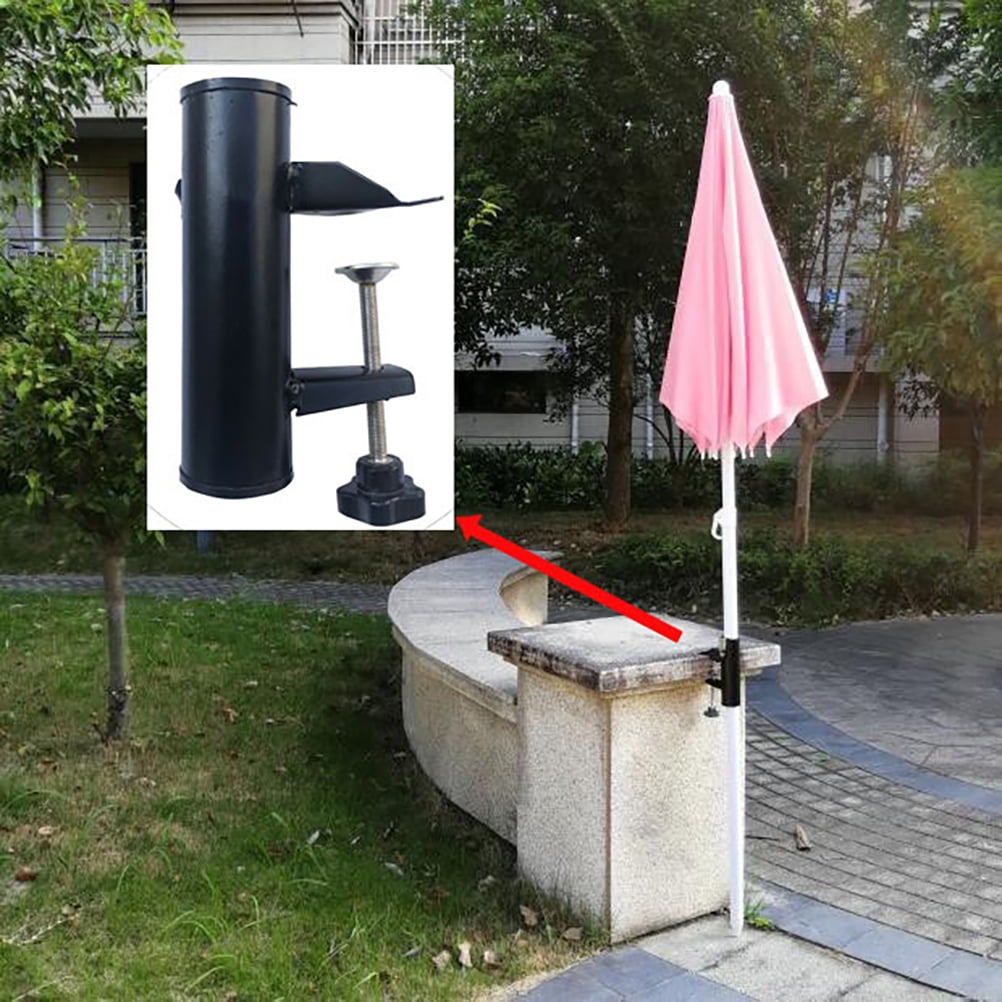 Steel Parasol Holder Balcony Umbrella Stand for Square Railing