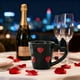 thumbnail image 5 of Taza para parejas de San Valentín | Taza de café cerámica Rojo Rosa Blanco Negro | Acabado brillante duradero de 5,3 pulgadas | Diseño de Corazón Romántico | regalo ideal para él, ella | Agarre, 5 of 6