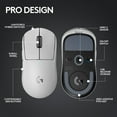 thumbnail image 2 of Logitech G PRO X SUPERLIGHT 2 LIGHTSPEED Souris de Jeu Sans Fil, Blanc - Souris - Jeu - Optique - 5 Boutons - Sans Fil - 2,4 GHz - Récepteur USB Logitech LIGHTSPEED - Blanc, 2 of 9