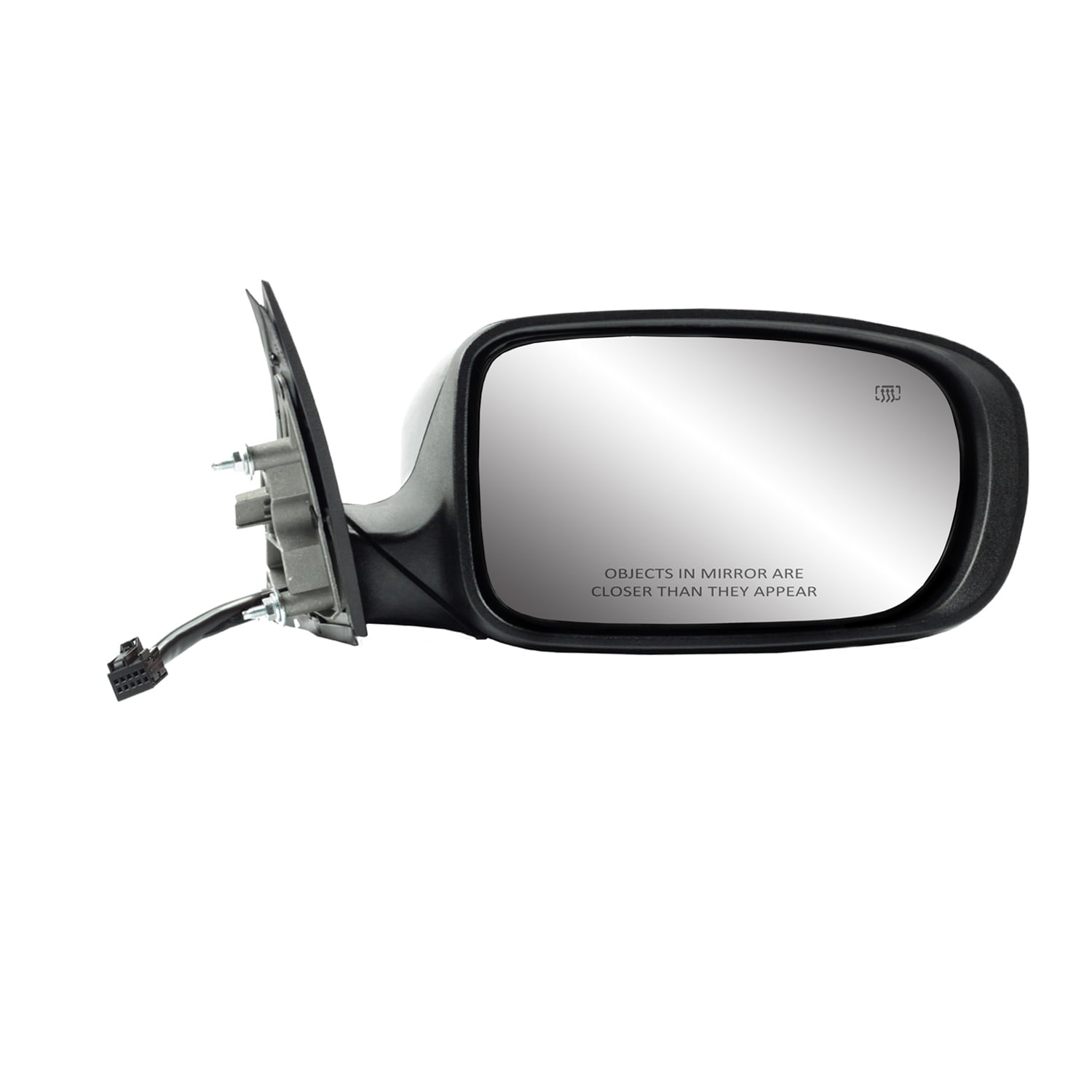 Power Fit System Passenger Side Mirror for Dodge Charger Textured Black Non-Foldaway 