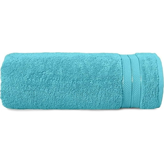 Elegant Comfort Turkish Cotton Jumbo Bath Towel, 1-Piece, 35" x 70", Highly Absorbent - Soft Bathroom Towel, Aqua