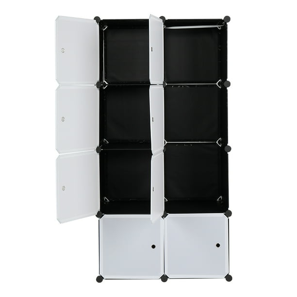 8 Cube Organizer Stackable Plastic Cube Storage Shelves Design