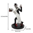 thumbnail image 3 of Halloween Resin Ornament Dancing Skeleton Ornament Halloween Decorative Resin Ornament Holiday Ornaments BJB544, 3 of 5