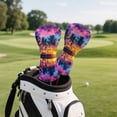 thumbnail image 4 of Uorisanigo Golf Club Driver/Fairway Wood/Hybrid Headcovers PU Leather Hawaiian Palm Tree Head Cover, 3 PCS Set Headcovers for Club Protective, Wrinkle-Resistant Essential Golf Accessories, 4 of 7