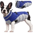 thumbnail image 1 of Abrigo para perro FUAMEY Chaqueta de invierno impermeable a prueba de viento azul S, 1 of 6