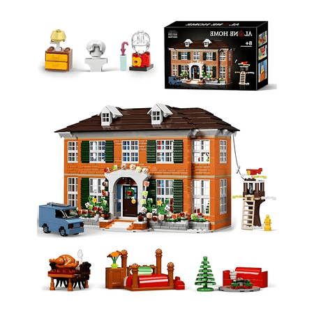 Snow Apartment Kevin's House Home Villa Building Block Set Aloness Hut Architecture Toys Family Birthday Christmas Gifts