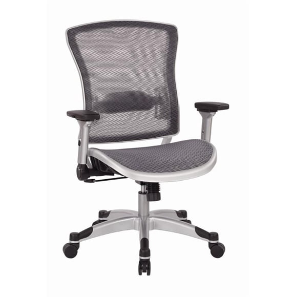 Office Star Executive Breathable Mesh Back Chair with Flip Arms')