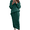 Green, variant on Women's Black Winter Chunky Cable Knit Sweater Skirt 2 Piece Set