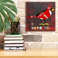 thumbnail image 6 of Epic Graffiti 'Indiana Cardinal' by Design Turnpike, Giclee Canvas Wall Art, 12"x12", 6 of 8