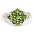 thumbnail image 3 of Genuine Oval Chrome Diopside Ring in Sterling Silver - Size 7.00, 3 of 3