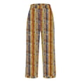 thumbnail image 4 of Jxximdong Pants for Women Women's Linen Printed Fashionable Simple Casual Loose Pants Pink XXXL Trousers, 4 of 5