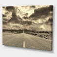thumbnail image 3 of Designart ' The Straight Road To Monument Valley ' Traditional Canvas Wall Art Print, 3 of 4