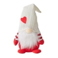 thumbnail image 2 of Fwttom Cadeau Chapeau Tricoté Rouge Ornement Poupée Rudolph Ornement Poupée Couple, 2 of 3