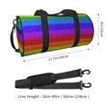thumbnail image 5 of Sigee Colorful Glitter Rainbow Printed Multi-compartment Sports Gym Bag for Men and Women Large Capacity Travel Bag, Overnight Bag, 5 of 8