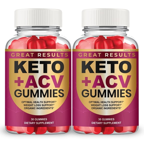 Great Results Keto ACV Gummies Maximum Strength Apple Cider Vinegar, 2 Months Supply Dietary Supplement (2 Pack)