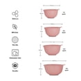thumbnail image 2 of Juego de 4 cuencos para mezclar KitchenAid, universales, de plástico, 2 of 5