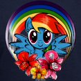 thumbnail image 3 of CafePress - My Little Pony Rainbow Dash Flowers Sweatshirt - Pullover Hoodie, Classic, Comfortable Hooded Sweatshirt, 3 of 4