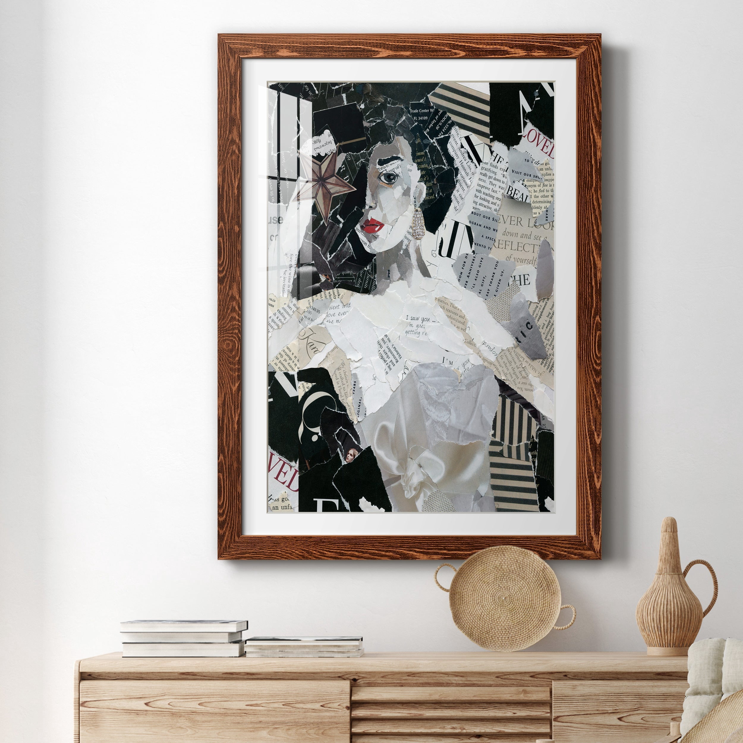 Runway Star - Premium Framed Print - Distressed Barnwood Frame - Ready to Hang