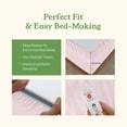 thumbnail image 3 of California Design Den Full Bed Sheets Set, 100% Organic Cotton Sheets Percale, Deep Pocket Full Size Sheets - Pink - Chalky Tone, 3 of 8
