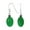 Green, variant on Bling Jewelry Womens Bali Green Jade Oval Gemstone Drop Earrings .925Sterling Silver