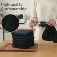 thumbnail image 5 of Jessy Home 24 Pack Black Washcloths for Bathroom 13x13 Inch Ultra Soft Hand Face Towels, 5 of 10