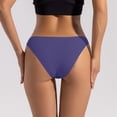 thumbnail image 4 of Lunuaoe Women's Low Waist Cheeky Panties, Skin-Friendly Cotton Crotch Underwear, Breathable Solid Color Briefs, 4 of 8