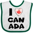thumbnail image 3 of Inktastic I Love Canada Heart with Maple Leaf Boys or Girls Baby Bib, 3 of 4