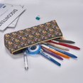 thumbnail image 5 of Naloa Colorful Flowers with Butterfly Print Leather Pencil Case - Portable Big Capacity Pencil Pouch Organizer Bag Stationery Bag for Work & Office Pencil Pen Case, 5 of 5